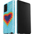 Liquid Blue Tie Dye Heart Galaxy Note20 5G Pro Case
