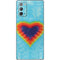 Liquid Blue Tie Dye Heart Galaxy Note20 5G Skin