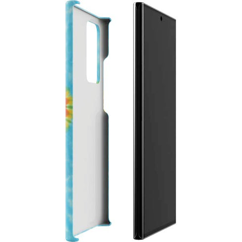 Liquid Blue Tie Dye Heart Galaxy Note20 Ultra 5G Lite Case