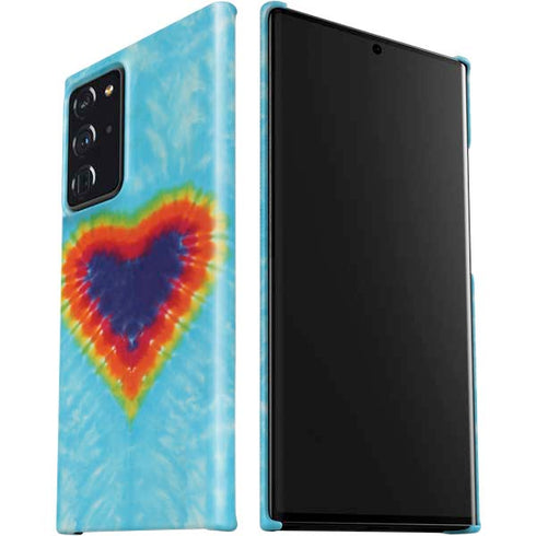 Liquid Blue Tie Dye Heart Galaxy Note20 Ultra 5G Lite Case
