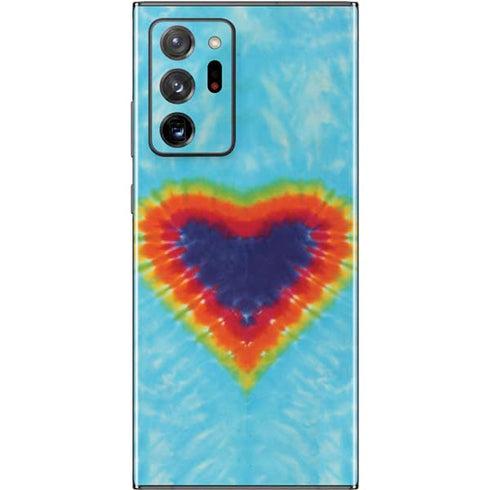 Liquid Blue Tie Dye Heart Galaxy Note20 Ultra 5G Skin