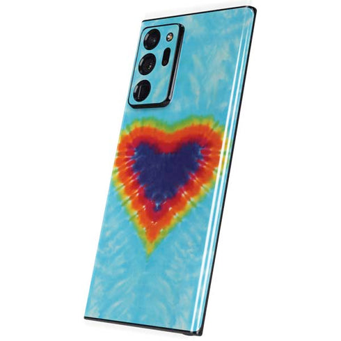Liquid Blue Tie Dye Heart Galaxy Note20 Ultra 5G Skin