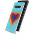 Liquid Blue Tie Dye Heart Galaxy S10 Plus Skin