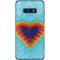 Liquid Blue Tie Dye Heart Galaxy S10e Skin
