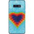 Liquid Blue Tie Dye Heart Galaxy S10e Skin