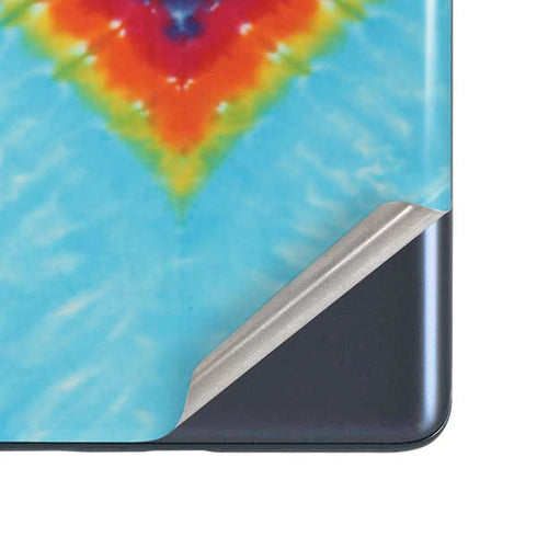 Liquid Blue Tie Dye Heart Galaxy S20 Fan Edition Skin