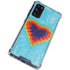 Liquid Blue Tie Dye Heart Galaxy S20 FE Clear Case