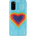 Liquid Blue Tie Dye Heart Galaxy S20 Lite Case