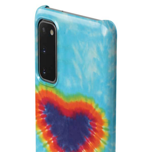 Liquid Blue Tie Dye Heart Galaxy S20 Lite Case