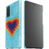 Liquid Blue Tie Dye Heart Galaxy S20 Lite Case