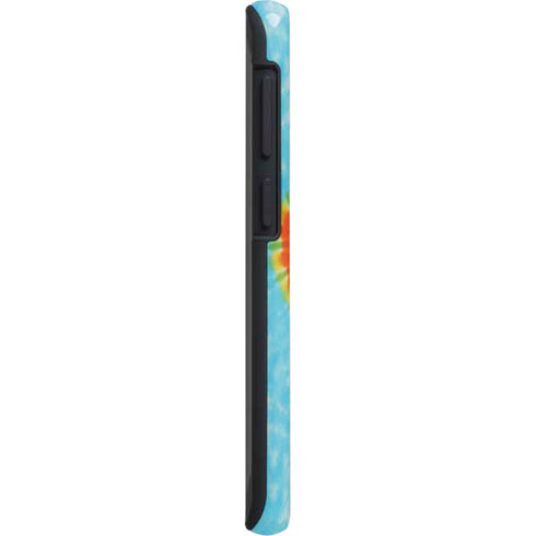 Liquid Blue Tie Dye Heart Galaxy S20 Plus Pro Case