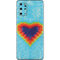 Liquid Blue Tie Dye Heart Galaxy S20 Plus Skin