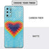 Liquid Blue Tie Dye Heart Galaxy S20 Plus Skin