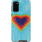 Liquid Blue Tie Dye Heart Galaxy S20 Pro Case