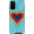 Liquid Blue Tie Dye Heart Galaxy S20 Pro Case