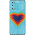 Liquid Blue Tie Dye Heart Galaxy S20 Skin