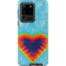 Liquid Blue Tie Dye Heart Galaxy S20 Ultra 5G Pro Case