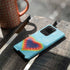 Liquid Blue Tie Dye Heart Galaxy S20 Ultra 5G Pro Case