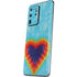 Liquid Blue Tie Dye Heart Galaxy S20 Ultra 5G Skin