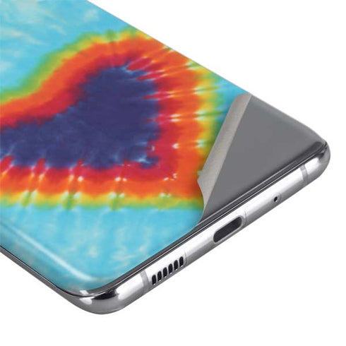 Liquid Blue Tie Dye Heart Galaxy S20 Ultra 5G Skin