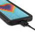 Liquid Blue Tie Dye Heart Galaxy S20 Waterproof Case