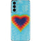Liquid Blue Tie Dye Heart Galaxy S21 5G Skin