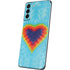Liquid Blue Tie Dye Heart Galaxy S21 5G Skin