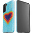 Liquid Blue Tie Dye Heart Galaxy S21 Plus 5G Pro Case