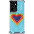 Liquid Blue Tie Dye Heart Galaxy S21 Ultra 5G Clear Case