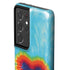Liquid Blue Tie Dye Heart Galaxy S21 Ultra 5G Pro Case