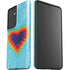 Liquid Blue Tie Dye Heart Galaxy S21 Ultra 5G Pro Case