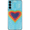 Liquid Blue Tie Dye Heart Galaxy S22 Plus Skin