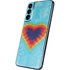 Liquid Blue Tie Dye Heart Galaxy S22 Plus Skin
