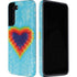 Liquid Blue Tie Dye Heart Galaxy S22 Pro Case