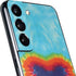 Liquid Blue Tie Dye Heart Galaxy S22 Skin