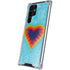 Liquid Blue Tie Dye Heart Galaxy S22 Ultra Clear Case