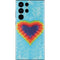 Liquid Blue Tie Dye Heart Galaxy S22 Ultra Skin