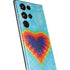 Liquid Blue Tie Dye Heart Galaxy S22 Ultra Skin