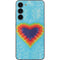 Liquid Blue Tie Dye Heart Galaxy S23 Plus Skin