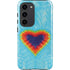 Liquid Blue Tie Dye Heart Galaxy S23 Pro Case