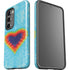 Liquid Blue Tie Dye Heart Galaxy S23 Pro Case
