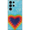 Liquid Blue Tie Dye Heart Galaxy S23 Ultra Skin