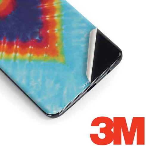 Liquid Blue Tie Dye Heart Galaxy S9 Skin