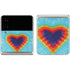 Liquid Blue Tie Dye Heart Galaxy Z Flip3 5G Skin
