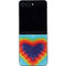 Liquid Blue Tie Dye Heart Galaxy Z Flip5 5G Skin
