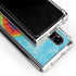 Liquid Blue Tie Dye Heart Galaxy Z Fold4 5G Clear Case