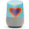 Liquid Blue Tie Dye Heart Google Home Skin