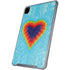 Liquid Blue Tie Dye Heart iPad Pro 12.9in (2020) Clear Case