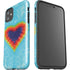 Liquid Blue Tie Dye Heart iPhone 11 Impact Case