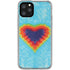 Liquid Blue Tie Dye Heart iPhone 11 Pro Clear Case
